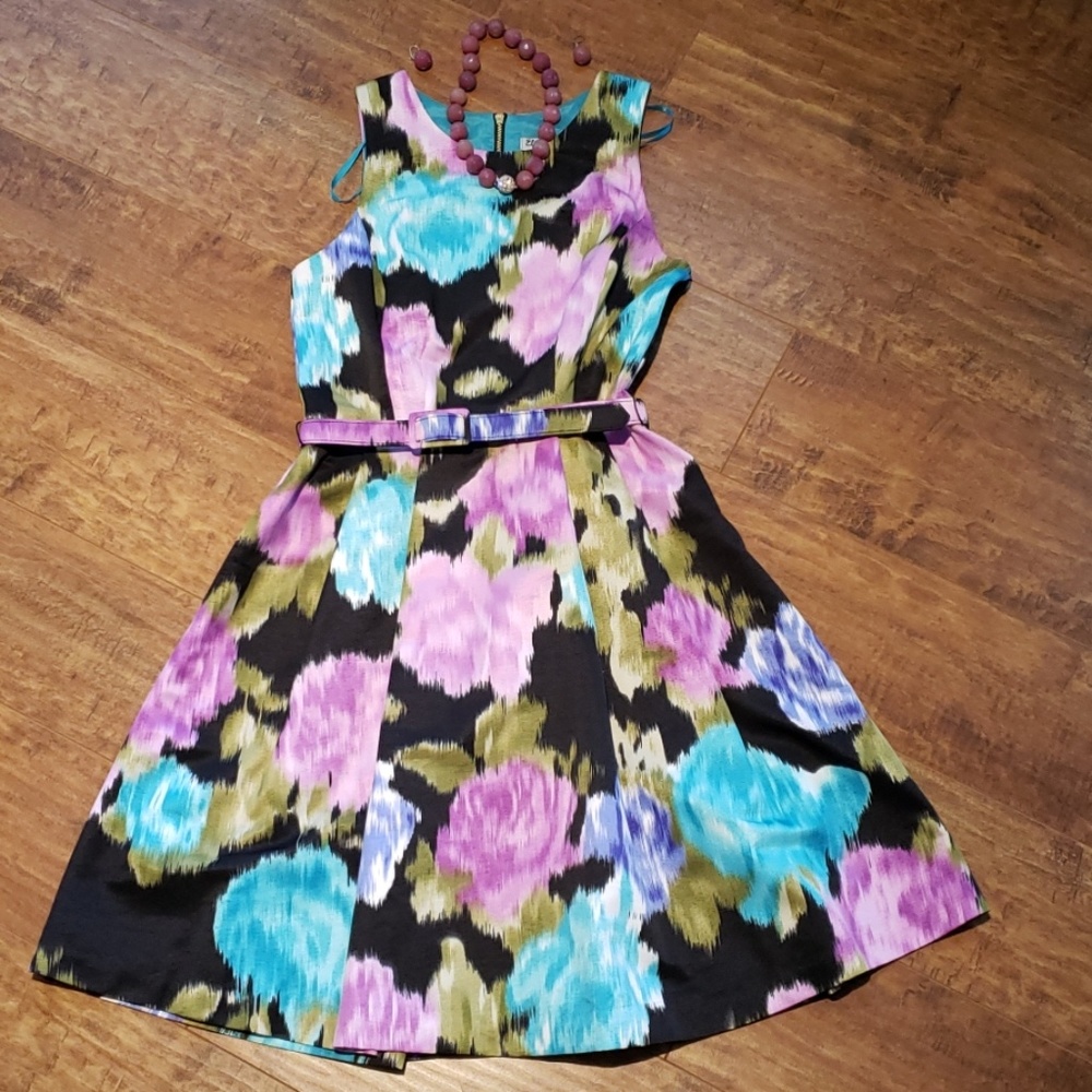 Eliza J water color dress